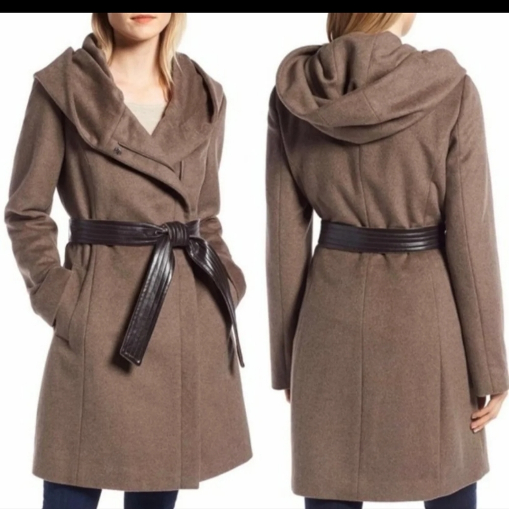 Cole Haan Belted Wool Coat